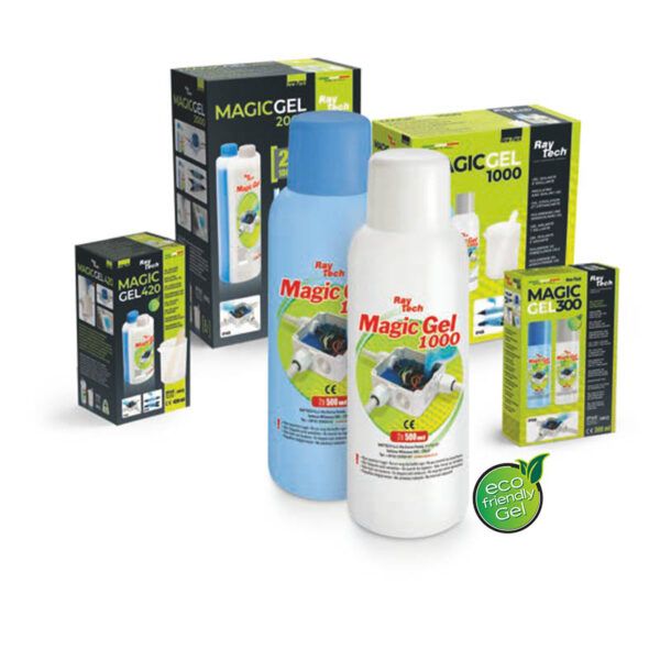 Gel MAGIC GEL 300 bicomponente en 2 botellas de 150cc (total 300cc)