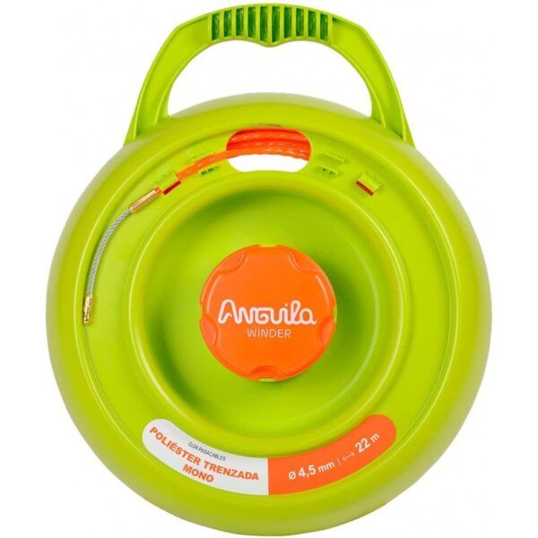 Pasacables Anguila Max Poliester Trenzada monofilamento diámetro 4,5mm 22m + enrollador WINDER