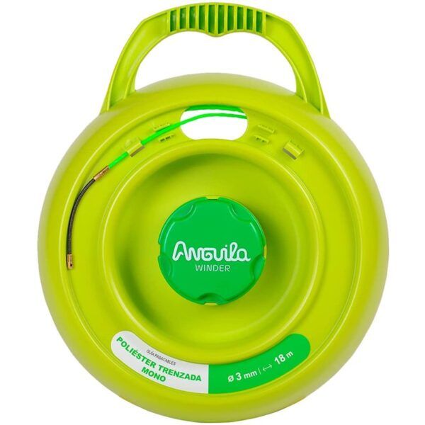 Pasacables Anguila Max Poliester Trenzada monofilamento diámetro 3mm 18m + enrollador WINDER