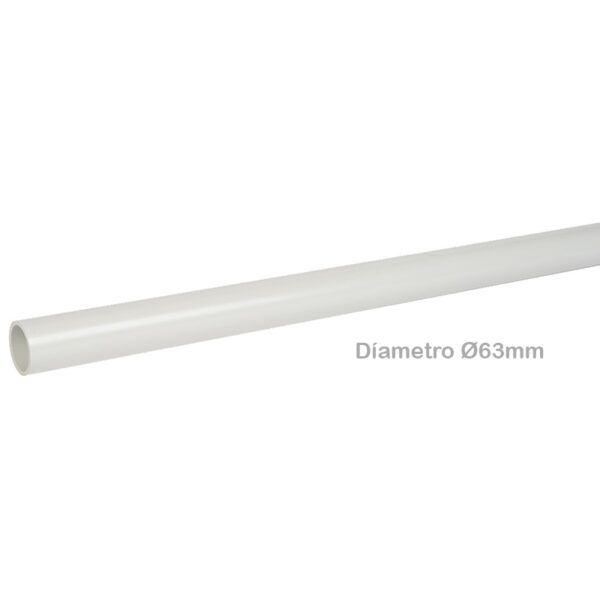 Tubo libre de halógenos rígido y enchufable Ø63mm 3mtr