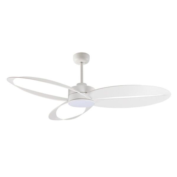Ventilador de techo LED Ø132; motor DC; con 3 aspas huecas; MILÚ; 18W; blanco CCT