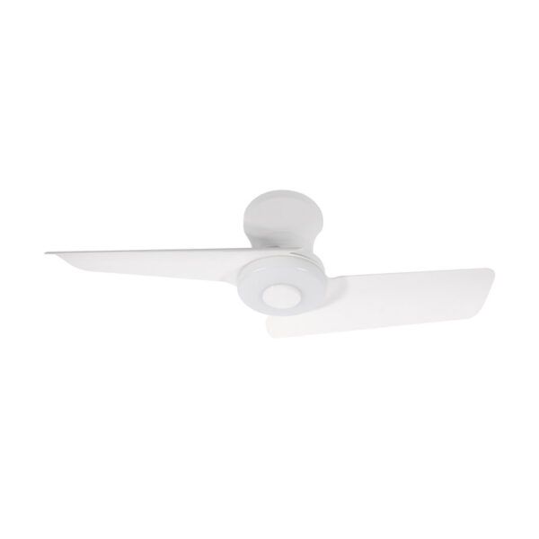 Ventilador de techo LED Ø80; motor DC; con 2 aspas; MUSSA; 24W; blanco CCT