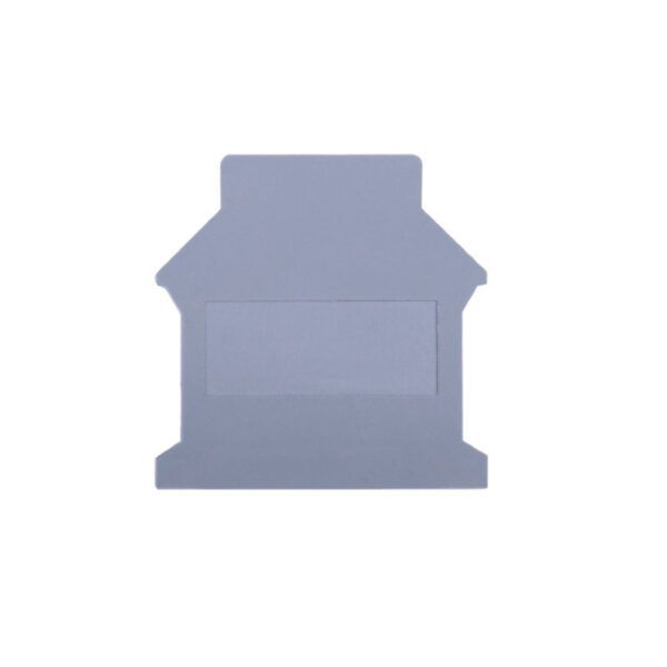 Tapa final para borna de paso de 16mm² gris