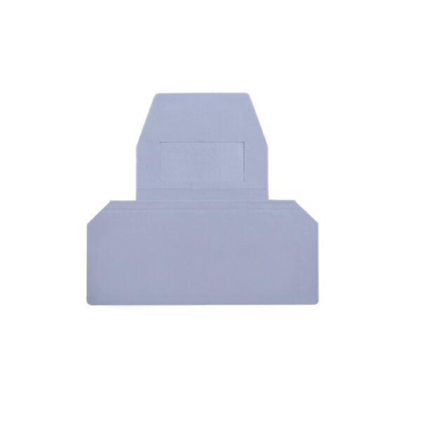Tapa final para borna de paso doble piso 4mm² gris
